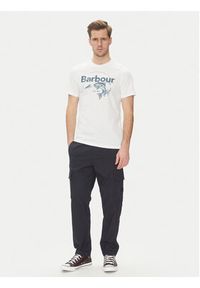 Barbour T-Shirt Lydd MTS1396WH11 Biały Tailored Fit. Kolor: biały. Materiał: bawełna #3
