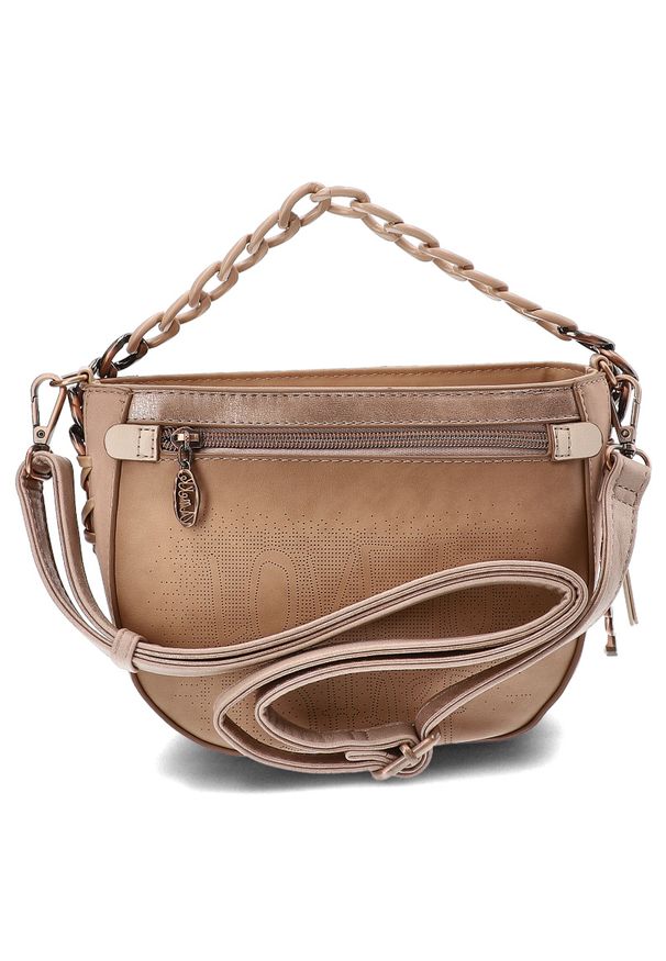 Brązowa Torebka Damska Anekke Stylowa Listonoszka. Kolor: brązowy. Dodatki: z frędzlami. Styl: elegancki