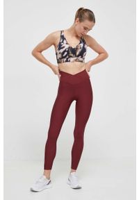 CASALL - Casall legginsy do jogi kolor bordowy gładkie. Kolor: czerwony. Materiał: włókno, dzianina, materiał. Wzór: gładki. Sport: joga i pilates #4