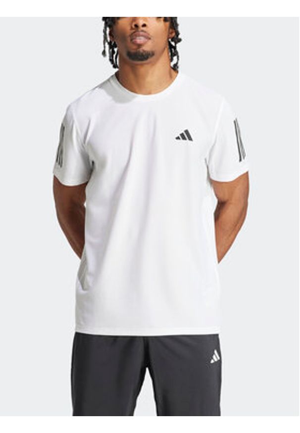 Adidas - adidas Koszulka techniczna Own the Run IK7436 Biały Regular Fit. Kolor: biały. Materiał: syntetyk. Sport: bieganie