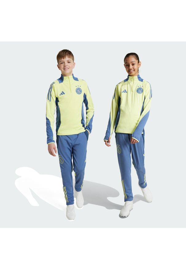 Adidas - Spodnie Ajax Amsterdam Tiro 24 Competition Training Kids. Kolor: niebieski. Materiał: dresówka, materiał