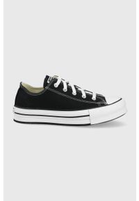 Converse tenisówki CHUCK TAYLOR kolor czarny. Nosek buta: okrągły. Zapięcie: sznurówki. Kolor: czarny. Materiał: guma #1