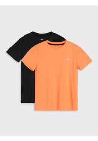 Sinsay - Koszulki sportowe Active 2 pack - czarny. Kolor: czarny. Styl: sportowy