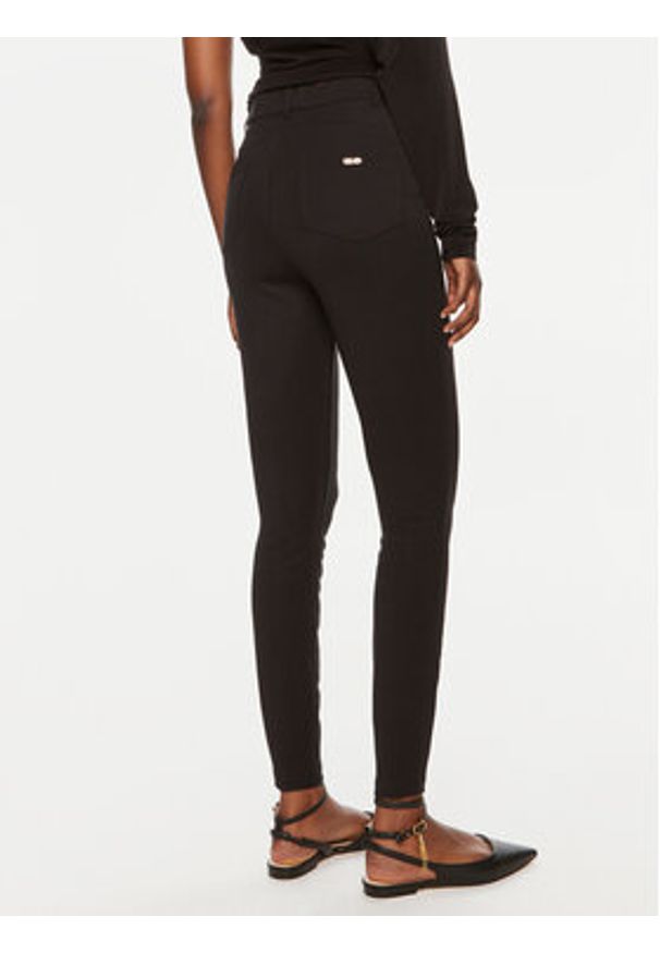 Liu Jo Sport Spodnie materiałowe TF4194 JS182 Czarny Slim Fit. Kolor: czarny. Materiał: wiskoza. Styl: sportowy