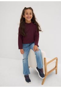 bonprix - Bluzka z długim rękawem z elastycznej mieszanki bawełny organicznej (2 szt.). Typ kołnierza: kołnierzyk stójkowy. Kolor: różowy. Materiał: bawełna. Długość rękawa: długi rękaw. Długość: długie #3