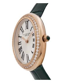 U.S. Polo Assn. Zegarek Ophelia USP8505GR Czarny. Kolor: czarny. Materiał: skóra #2