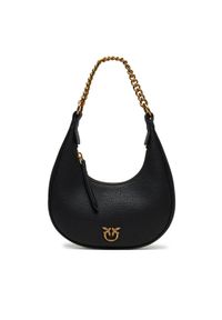 Pinko - PINKO Torebka Brioche Hobo Mini AI 24-25 PLTT 101433 A29Q Czarny. Kolor: czarny. Materiał: skórzane #1