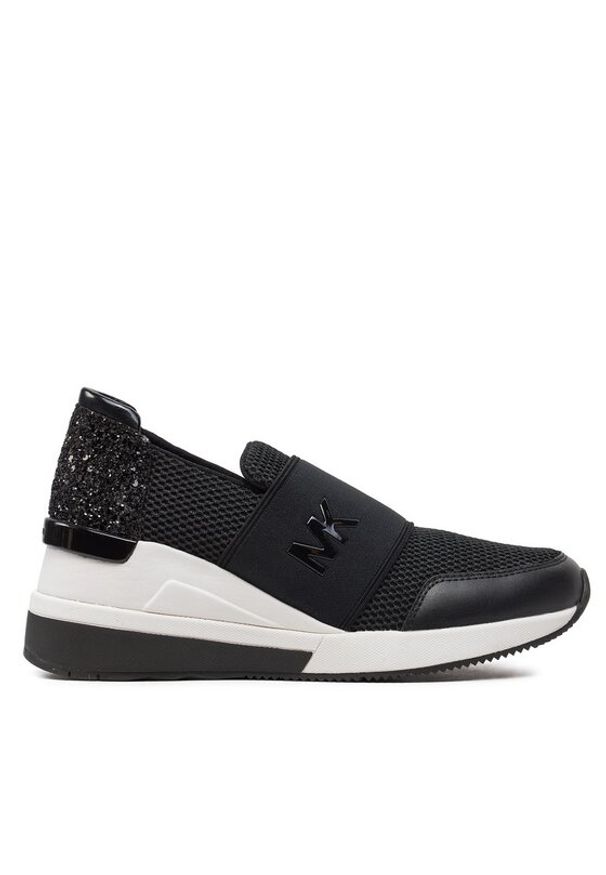 MICHAEL Michael Kors Sneakersy Felix 43S7FXFS1D Czarny. Kolor: czarny. Materiał: skóra