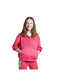 Lemon Explore - Bluza sportowa dla dzieci Lemon Exlopre WL5 z kapturem. Typ kołnierza: kaptur. Kolor: różowy. Materiał: wiskoza, poliester, elastan
