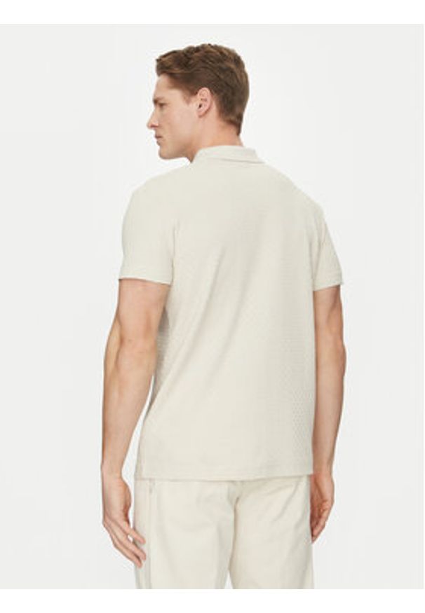 JOOP! Polo 10018924 30044673 Beżowy Regular Fit. Typ kołnierza: polo. Kolor: beżowy. Materiał: bawełna