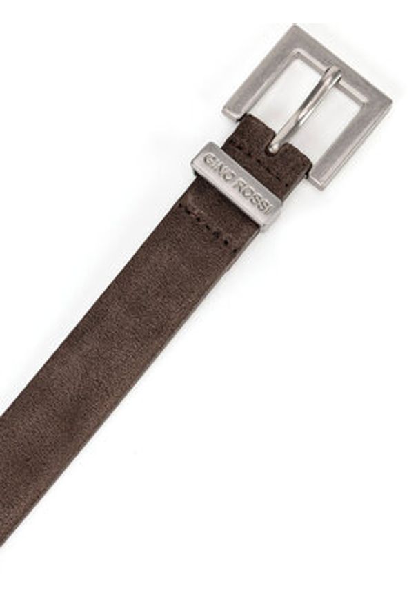 Gino Rossi Pasek Damski BLYL24004-1-S Brązowy. Kolor: brązowy. Materiał: zamsz, skóra