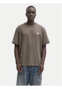 Jack & Jones T-Shirt Edover 12288005 Brązowy Regular Fit. Kolor: brązowy. Materiał: bawełna #3