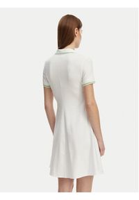 Lacoste Sukienka codzienna EF5288 Biały Regular Fit. Okazja: na co dzień. Kolor: biały. Materiał: bawełna. Typ sukienki: proste. Styl: casual #3