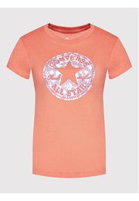 Converse T-Shirt 10022955-A03 Pomarańczowy Standard Fit. Kolor: pomarańczowy. Materiał: bawełna