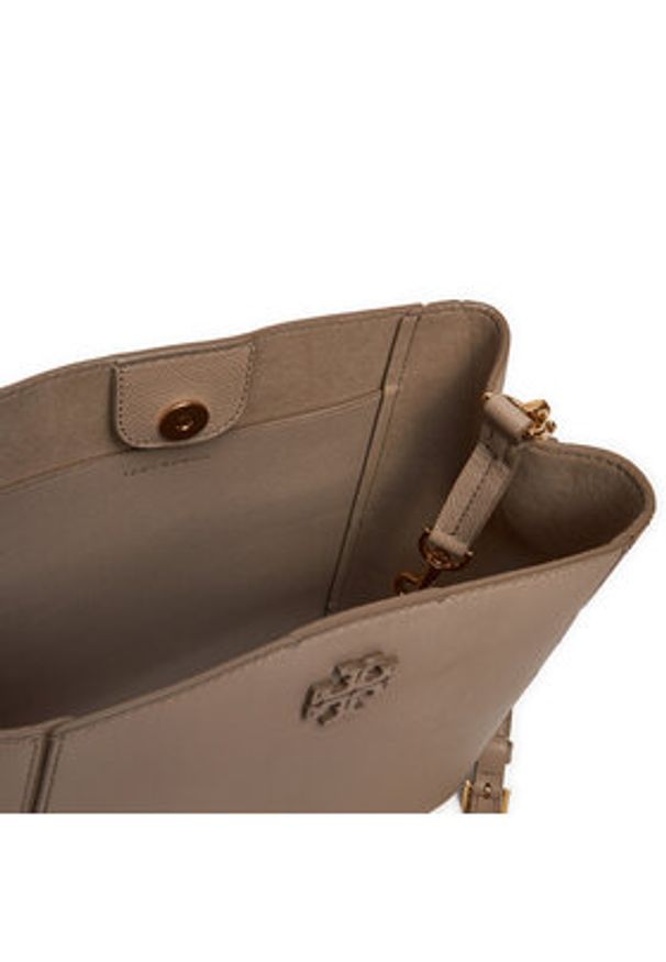 Tory Burch Torebka 158499 Beżowy. Kolor: beżowy. Materiał: skórzane