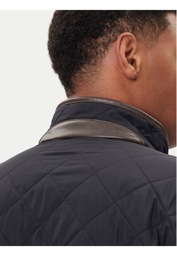 Barbour Kurtka przejściowa Powell MQU0281NY71 Granatowy Slim Fit. Kolor: niebieski. Materiał: syntetyk