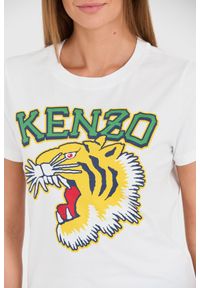 Kenzo - KENZO Biały t-shirt Tiger Varsity crewneck. Kolor: biały #6