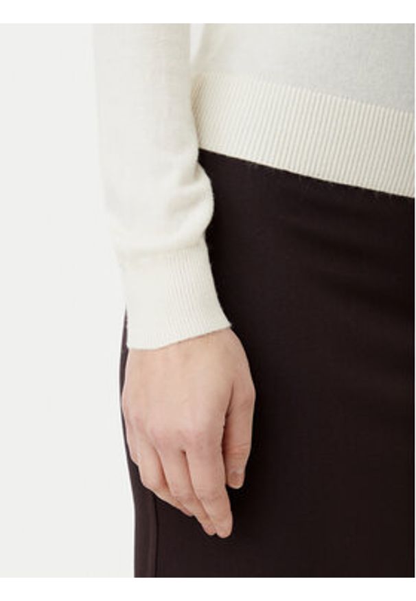 Motivi Sweter M6706001041N Biały Regular Fit. Kolor: biały. Materiał: syntetyk