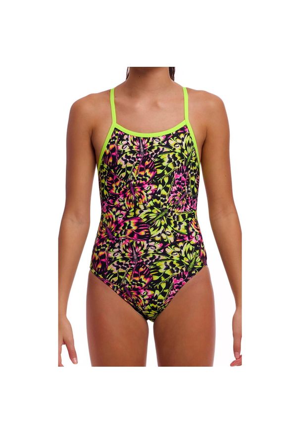 FUNKITA - Strój do pływania dziewczęcy Funkita Water Wings - Single Strap. Kolor: wielokolorowy