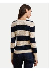 Lauren Ralph Lauren - LAUREN RALPH LAUREN Sweter 200957480002 Écru Slim Fit. Materiał: bawełna