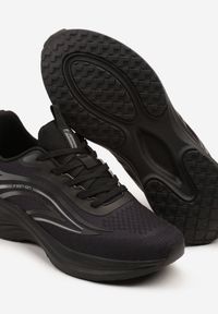 Born2be - Czarne Buty Sportowe Sneakersy na Piankowej Podeszwie Linasela. Okazja: na co dzień. Kolor: czarny. Materiał: jeans. Szerokość cholewki: normalna