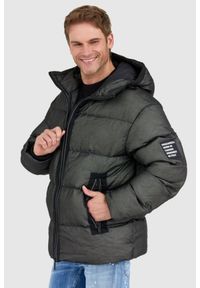 DSQUARED2 Puchowa kurtka męska balaclava puffer, Rozmiar 54. Kolor: czarny. Materiał: puch #1