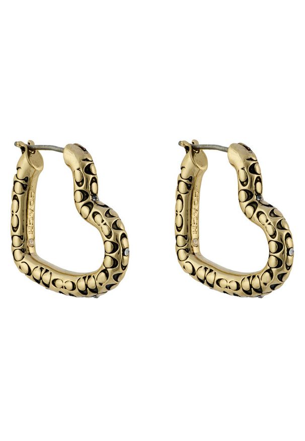 Kolczyki Coach. Materiał: złote. Kolor: złoty