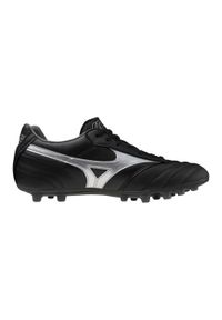 Buty piłkarskie Mizuno Morelia Pro AG. Kolor: czarny, szary, wielokolorowy. Sport: piłka nożna
