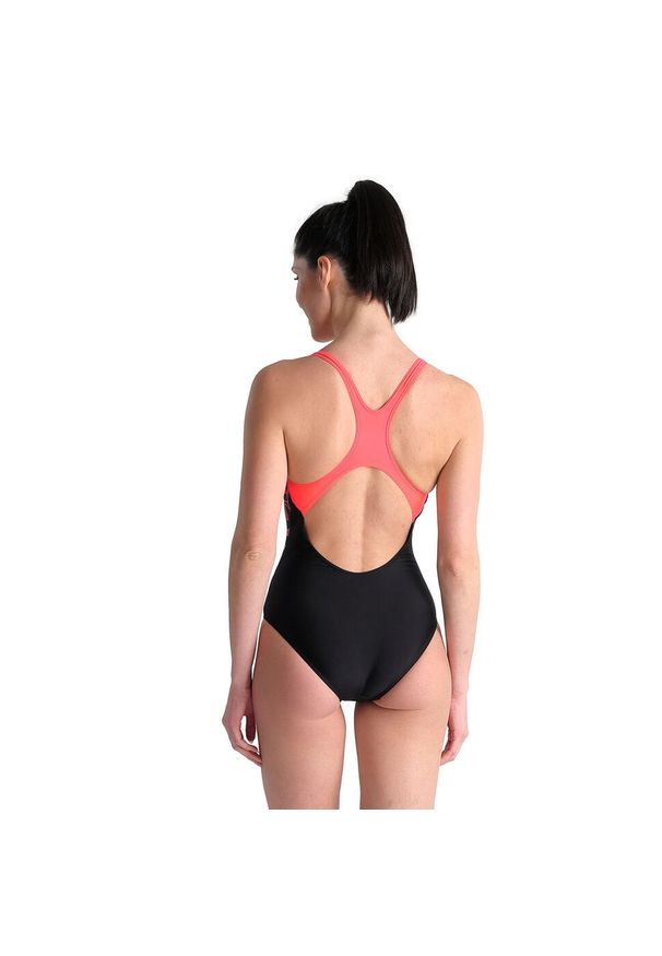 Strój kąpielowy damski Arena Swim Pro Back Graphic. Kolor: czerwony, czarny, wielokolorowy