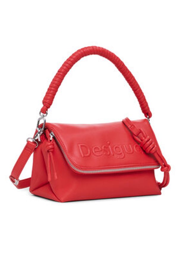 Desigual Torebka 25SAXPCD Koralowy. Kolor: pomarańczowy. Materiał: skórzane