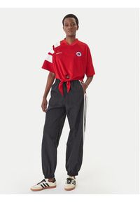 Adidas - adidas T-Shirt Chile Reconstructed Bringback KD0968 Czerwony Loose Fit. Kolor: czerwony. Materiał: syntetyk #5