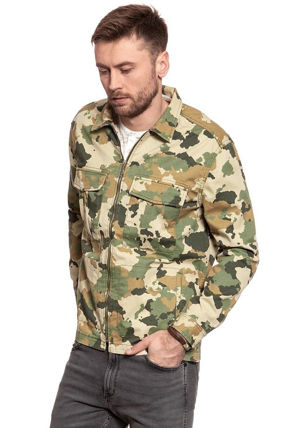Lee - KURTKA LEE FATIQUE OVERSHIRT CAMOUFLAGE L66QCW03 112116625. Wzór: moro
