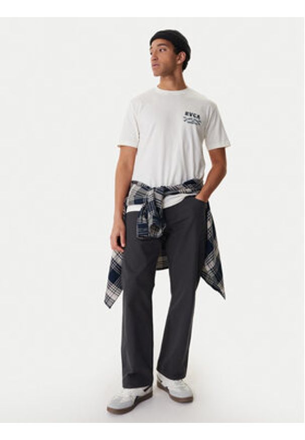 RVCA Spodnie materiałowe Dayshift 23A113502 Szary Relaxed Fit. Kolor: szary. Materiał: bawełna
