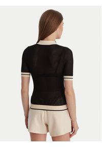 Guess Polo V6GR04 Z0725 Czarny Regular Fit. Typ kołnierza: polo. Kolor: czarny. Materiał: syntetyk #5