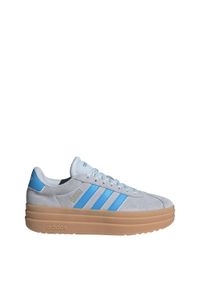 Adidas - Buty VL Court Bold. Kolor: szary, niebieski, wielokolorowy. Obcas: na platformie. Sport: turystyka piesza