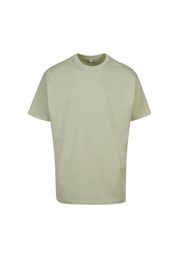 BUILD YOUR BRAND - Ponadwymiarowa Koszulka Dla Dorosłych Unisex Heavyweight. Kolor: zielony