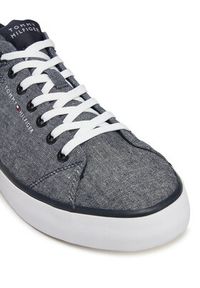 TOMMY HILFIGER - Tommy Hilfiger Tenisówki Th Hi Vulc Low Core Chambray FM0FM05389 Niebieski. Kolor: niebieski. Materiał: materiał #4