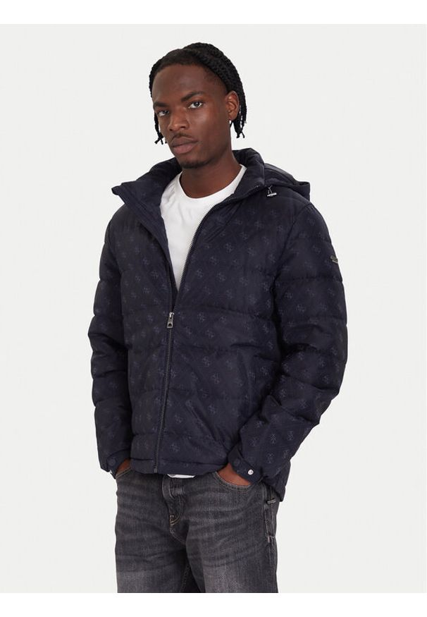 Guess Kurtka zimowa M5BL0B W2322 Granatowy Relaxed Fit. Kolor: niebieski. Materiał: syntetyk. Sezon: zima