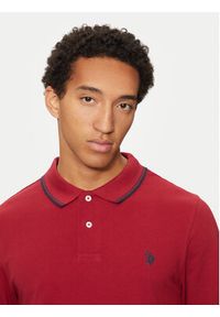U.S. Polo Assn. Polo MUP2255 Czerwony Regular Fit. Typ kołnierza: polo. Kolor: czerwony. Materiał: bawełna #5