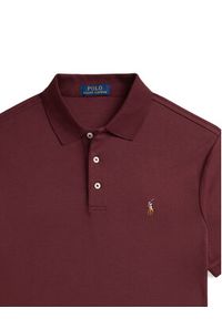 Polo Ralph Lauren Polo 710704319173 Bordowy Custom Slim Fit. Typ kołnierza: polo. Kolor: czerwony. Materiał: bawełna