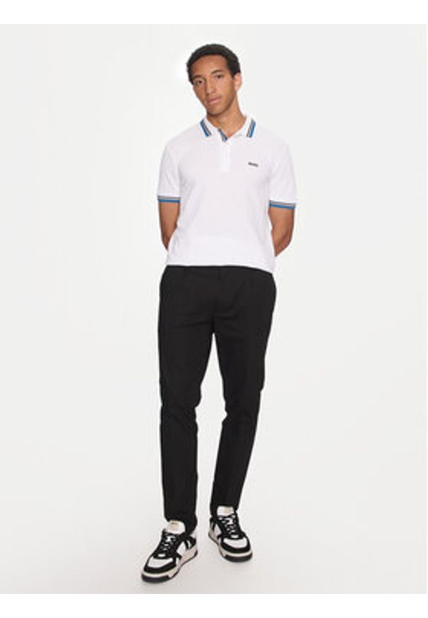 BOSS - Boss Polo Paddy 50469055 Biały Regular Fit. Typ kołnierza: polo. Kolor: biały. Materiał: bawełna