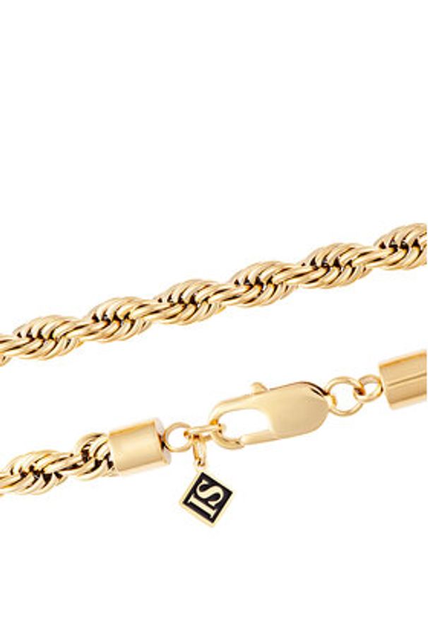 ICED STUFF Łańcuszek Rope Złoty. Materiał: metalowe. Kolor: złoty