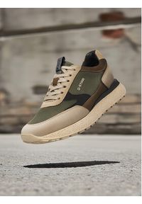 G-Star RAW - G-Star Raw Sneakersy EO-DAIIONA-01 MI08 Khaki. Kolor: brązowy. Materiał: nubuk, skóra #7