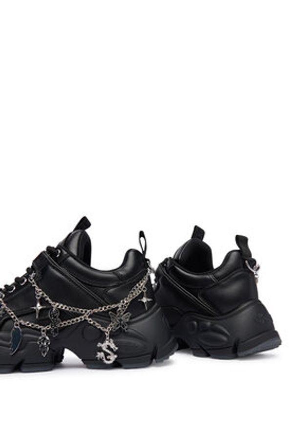 Buffalo Sneakersy Binary Athena 1636514 Czarny. Kolor: czarny. Materiał: skóra