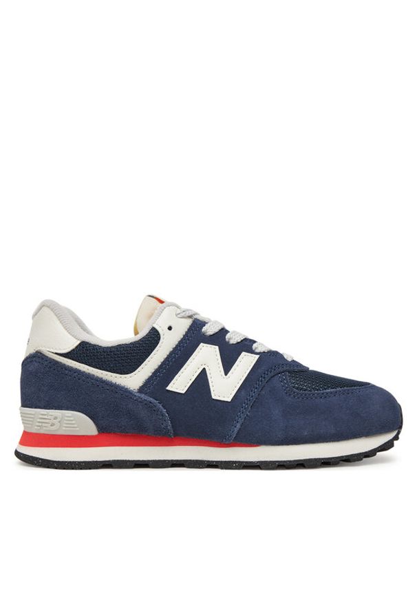 New Balance Sneakersy GC574VPN Niebieski. Kolor: niebieski. Materiał: skóra, zamsz. Model: New Balance 574
