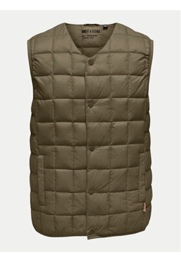 Only & Sons Kamizelka Gavin 22030622 Zielony Regular Fit. Kolor: zielony. Materiał: syntetyk