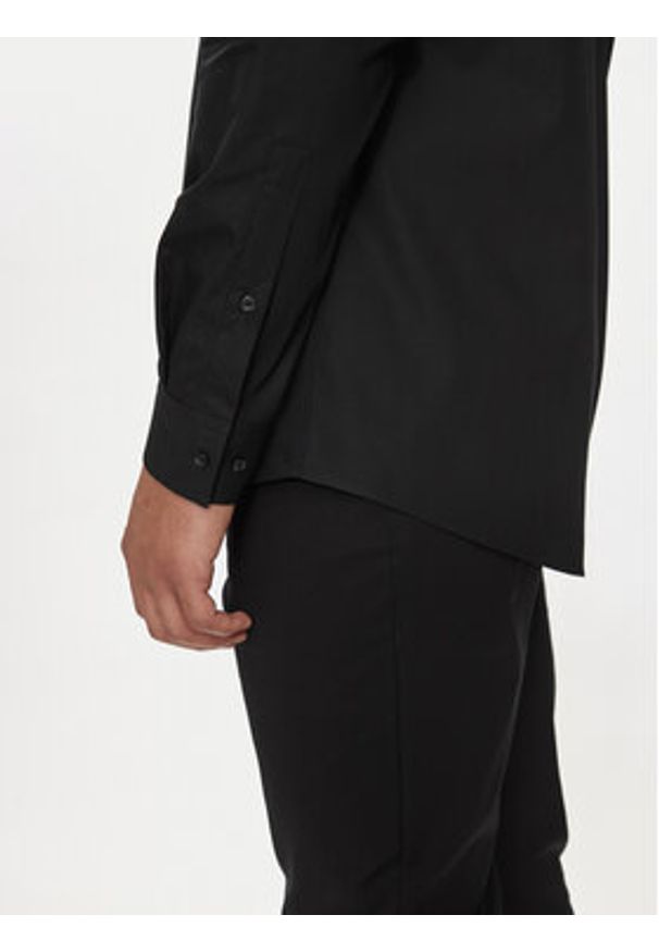 Hugo Koszula Valerio 50519812 Czarny Modern Fit. Kolor: czarny. Materiał: bawełna