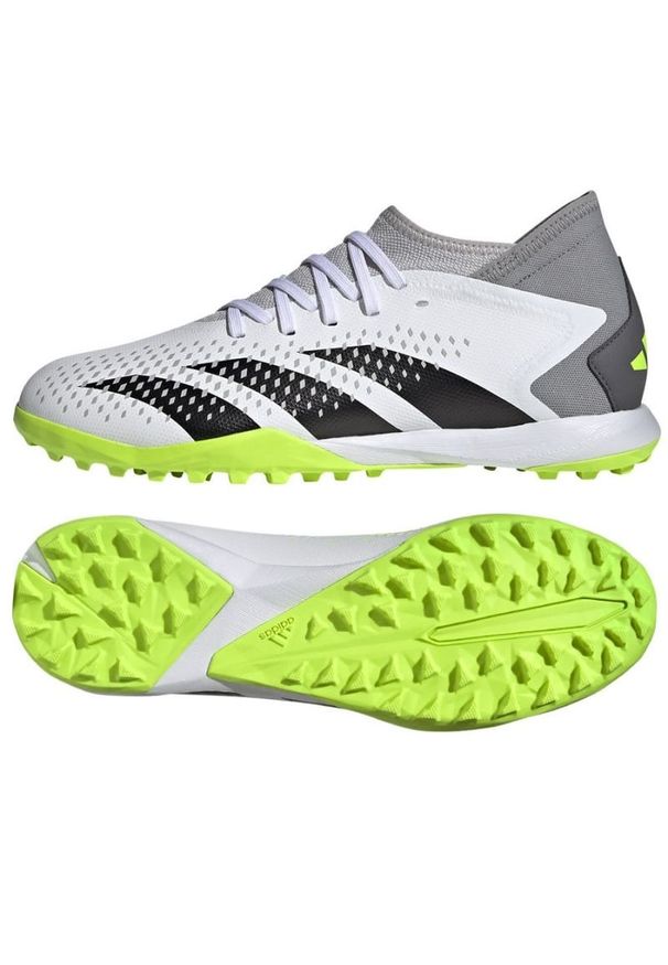 Adidas - Buty adidas Predator Accuracy.3 Tf M GZ0004 białe białe. Kolor: biały. Materiał: materiał