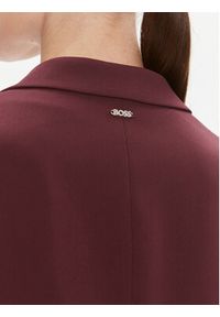 BOSS Marynarka Jocaluah 50490053 Bordowy Regular Fit. Kolor: czerwony. Materiał: wiskoza #5