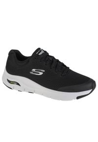 skechers - Skechers Arch Fit, Czarny. Zapięcie: sznurówki. Kolor: biały, wielokolorowy, czarny. Materiał: materiał, tkanina, syntetyk. Szerokość cholewki: normalna. Sport: turystyka piesza